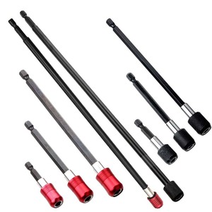 Hex Key Extension Bar 1/4 In Metric 60 100 150 Mm Red Quick Release Industrial Grade - Product Image 3