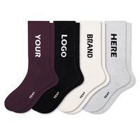Chaussettes en bambou tissé pour femmes, respirantes, unies, décontractées, logo personnalisé, extensibles, vente d'usine