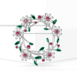Wholesale Trendy Water Wreath Jewelry Fashion Women's Flower Brooches Plant Bag Decorative Flower <b>Badge</b> Brooch <b>Pin</b> - Product Image 2