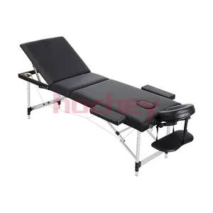 Lit de massage thaïlandais Offre Spéciale Hochey Tables de massage pliantes triples Meubles de salon de beauté pliables Lits de massage