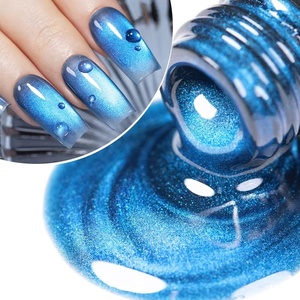 Esmalte de Uñas Magnético Ojo de Gato Aurora Morado Azul, Gel Semipermanente Removible con UV LED para Manicura - Product Image 5