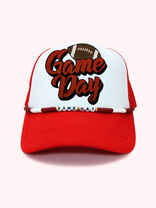 Sporty Game Day Trucker Hat Chain Cheer Go Team Hat Chain - Product Image 5
