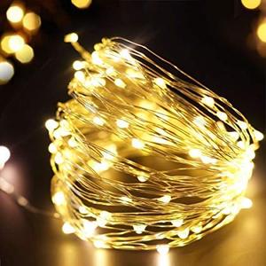 Guirnalda de Luces LED Recargables con Batería, 8 Modos, Temporizador, Portátiles, para Interiores, Jardín, Bodas, Festivales, Decorativas, con Cable de Cobre - Product Image 1