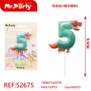 Candele per torta di buon compleanno fatte a mano bastoncini di cera decorativi senza fumo per feste bar nuovo anno Easter Diwali multiuso - Product Image 1