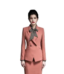 2021 Wholesale Woman Business Suits Two Pieces Professional Slim Fit Blazer for Ladies Office Women's Suits