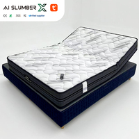 Matelas intelligent réglable AISLUMBERX, épaisseur 28 cm, télécommande sans fil, mode apaisant pour le sommeil, mobilier pour hôpital et maison