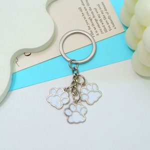 7-Color Cartoon Cat Paw Keychain - Cute Pet Palm Print Metal Pendant for <b>Bags</b> & Keys Perfect <b>Gift</b> for Girls & Friends - Product Image 6