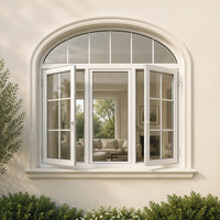 Ventanas Minimalistas de Estilo Europeo Personalizadas, Ventanas de Vidrio Templado de Doble Acristalamiento para Casa