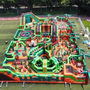 Ch Groot Opblaasbaar Park Speeltuin Opblaasbaar Themapark Te Koop, Opblaasbaar Buitenpark Voor Kinderen En Volwassenen