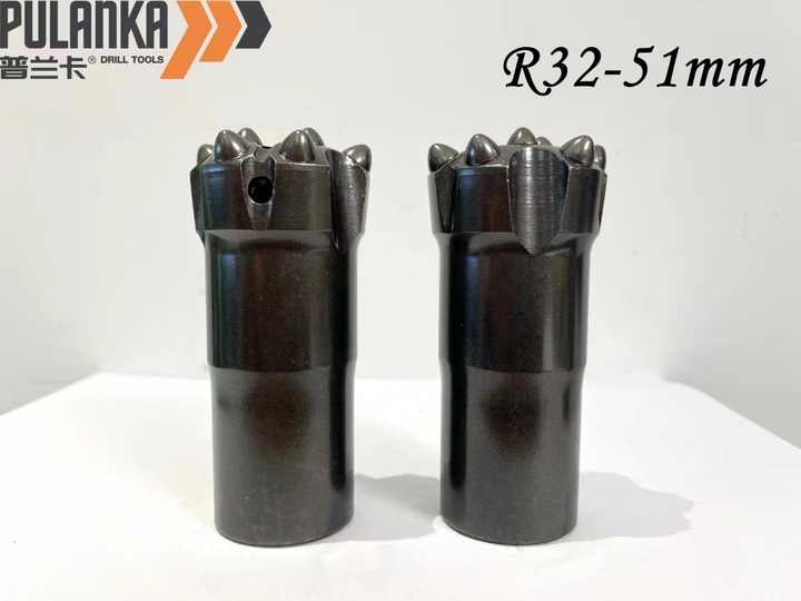 High Quality 51mm R25 R32 R35 SR35 Thread Button Bit for Drifting and