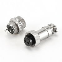 Connecteur étanche aviation série GX25 Fiche et prise-Disque DF Mâle et Femelle Accouplement 2 3 4 6P Fiche à bride