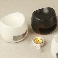 Diffuseur d'encens et brûleur de cire électrique en porcelaine incurvée, 100 % naturel, durable, écologique, pour aromathérapie, vente en gros