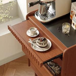 Aparador de Madera Maciza, Estilo Retro Japonés, Mueble de Almacenamiento para Barra, Sala de Estar o Cocina - Product Image 3