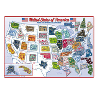Aimants de réfrigérateur personnalisés, carte des états-unis, Souvenir de tourisme, 3D, Magnets de réfrigérateur, livraison gratuite