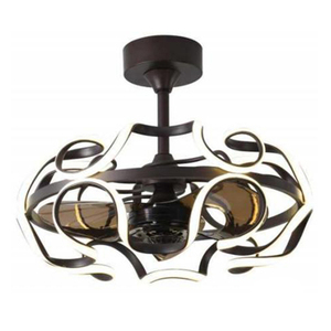 LU Lámpara de ventilador invisible Comedor Lámpara de ventilador de techo Integración del hogar Sala de estar Ventilador eléctrico Lámpara colgante - Product Image 5