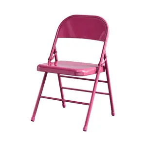 2023, садовые пластиковые стулья, используемые, складные стулья для вечеринок, для наружного мероприятия, складные стулья для кемпинга оптом с металлическими ножками