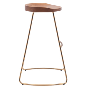 Gỗ thanh phân truy cập chiều cao kim loại chân bếp đảo gỗ <span class=keywords><strong>backless</strong></span> thanh phân - Product Image 3