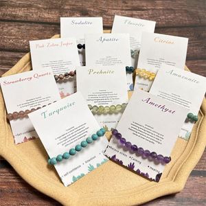 Bracelet en pierre naturelle avec perles de verre colorées, Symbole de succès et de motivation, Best-seller, Fait main, Personnalisable - Product Image 3