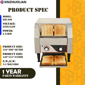 Grille-pain à bande transporteuse électrique en acier inoxydable pour usage commercial, puissance de 2,24 kW, facile à nettoyer - Product Image 2