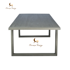 Mesa de Comedor Minimalista de Madera Gris con Patas Elegantes en Forma de U y Superficie Mate Uniforme, Muebles Modernos para el Hogar, Selección del Editor - Product Image 3