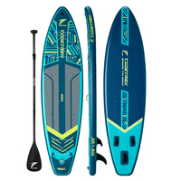 Planche à pagaie gonflable personnalisable OEM, nouvelle matière Drop Stitch, système à 3 ailerons, 14 kg, légère, pour les sports nautiques