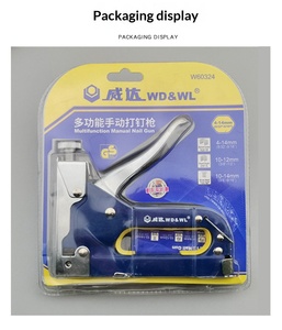 Pistola <span class=keywords><strong>per</strong></span> Chiodi Manuale Multifunzione 3-in-1 <span class=keywords><strong>per</strong></span> Chiodi Tipo U/T, Attrezzo Manuale a Forza Regolabile - Product Image 6