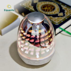 Equantu Quran Speaker LED Touch Lamp <b>Azan</b> <b>Clock</b> Bluetooth Koran Player Digital Reciter with Remote Islamic Gift - Product Image 2