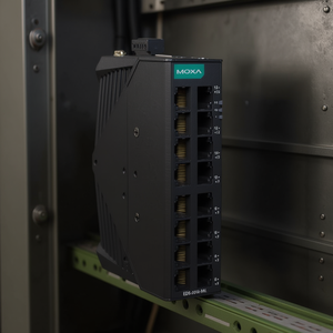 Commutateur Ethernet industriel non géré Moxa EDS-2016-ML-T 16 ports avec alimentation 24V, ports RJ45 1000 Mbps, montage sur rail DIN - Product Image 3