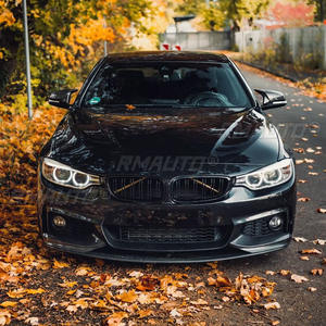Pour BMW F32 F33 F36 Série 4 420i 430i 420d M440i 2014-2020 M Sport 4 pièces Lame de pare-chocs avant style M Performance Splitter Diffuseur - Product Image 5