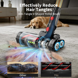 650w puissant aspirateur à main sans fil autoportant outil d'épilation propre support mural amovible de batterie - Product Image 3