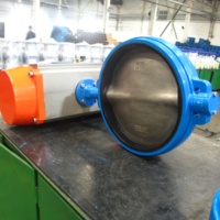 Actionneur pneumatique Vanne papillon de type wafer DN500 avec interrupteur de fin de course Siemens