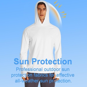 Sweat à capuche de pêche en polyester à séchage rapide avec impression par sublimation, protection UPF 50, couleur performance - Product Image 4