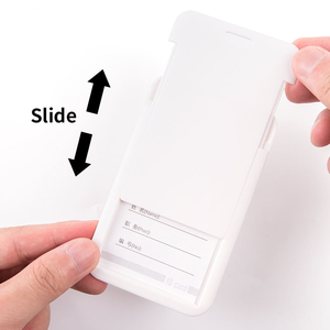 Étuis rigides en plastique avec fenêtre transparente, porte-cartes d'identité pour employés, étudiants, cartes <span class=keywords><strong>de</strong></span> crédit, cartes d'exposition, porte-badges d'étudiant - Product Image 4