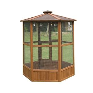 Houten Vogelkooi Sterke Draad Mesh Massief Houten Vogelhuisje - Product Image 1