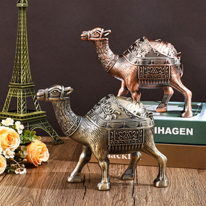 <span class=keywords><strong>Cendrier</strong></span> en métal de chameau pour la maison salon rétro bureau avec couvercle anti-cendres volantes souvenir de voyage grand <span class=keywords><strong>cendrier</strong></span> - Product Image 4