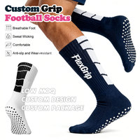 Chaussettes de football tricotées FlexGrip antidérapantes, respirantes en maille, personnalisables pour hommes et jeunes, avec logo au bas du pied – Collection Printemps