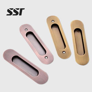 Novedad: Tiradores empotrados de acero inoxidable modernos y clásicos para gabinetes de cocina, armarios y cajones, de fácil instalación. - Product Image 1