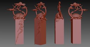 Statua in Resina Personalizzabile per Esterni di Grandi Dimensioni, Scultura Artistica a Tema Animale con Immagini Mitologiche, Dimensioni Regolabili - Product Image 4