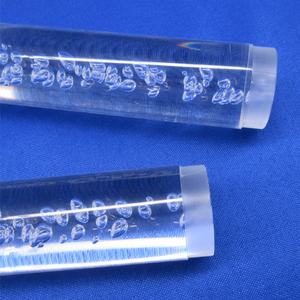 Varilla Acrílica de Color, Varilla Acrílica Cuadrada Transparente con Burbujas de 30 mm - Product Image 1