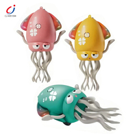 Poulpe électrique dansant pour enfants Chengji, alimenté par piles, avec éclairage et son, évitant les obstacles, pour Halloween