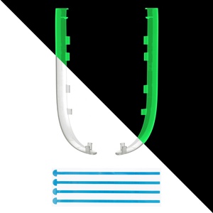 Glow in Dark- Green NS2 Joycon Side Rails Replacement - Durable Decorative Strips for <b>Nintendo</b> <b>Switch</b> 2 - Product Image 3