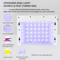 Lampe à ongles UV LED rechargeable à double poignée avec éclairage spécial diamant, salons de manucure, portable, grand espace de séchage rapide