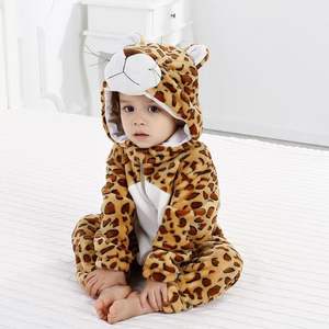 Bebé Kigurumi cosido <span class=keywords><strong>dinosaurio</strong></span> Tigre vaca conejo dibujos animados mameluco infantil niños Animal mono niñas niños Cosplay pijama disfraces - Product Image 5