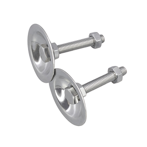 304 Stainless Steel <b>Flared</b> Flat Bottom Foot Cup Adjustment Foot Machine <b>Tool</b> Machine Screw Adjustable Support Foot - Product Image 4