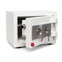 Caja Fuerte de Acero Ignífuga de 30 cm con Doble Cerradura, Gabinete de Seguridad Antirrobo de Alta Resistencia para Protección de Documentos de Oficina