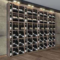 Étagère de bar compacte d'usine casier à vin personnalisé au-dessus des armoires porte-vin pour sous-sol salon Restaurant