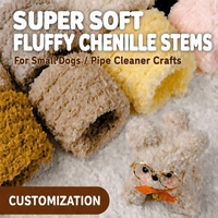 Bâtons de chenille en polaire corail épais de 15 mm, énormes nettoyeurs de tuyaux en peluche, matériel de bricolage pour la création d'animaux, pour jouets éducatifs
