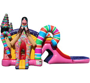 Candy Land Bounce House, <span class=keywords><strong>Location</strong></span> <span class=keywords><strong>de</strong></span> château gonflable sur le thème <span class=keywords><strong>de</strong></span> Candy Land pour les fêtes, Candyland Jumping Castle - Product Image 4