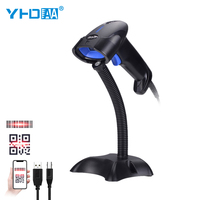 Scanner de codes à barres de bureau filaire 2D à balayage automatique YHD-1100D-Z2 avec support Z2 réglable