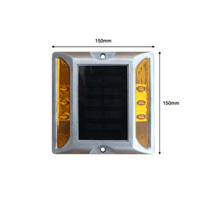 150 мм солнечные дорожные маркеры с кошачьими глазками Ip68 для проезда на подъездной дорожке, алюминиевые светодиодные Солнечные дорожные шпильки - Product Image 2